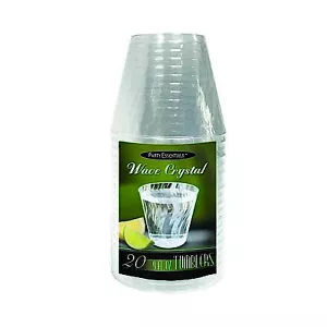 1 Party Essentials 9 Oz. Wave Crystal Tumblers-Clear 20 Ct - Picture 1 of 1