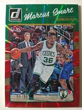 MARCUS SMART 2016-17 Panini Donruss #23 Celtics Green/Red Holo Parallel SP /99