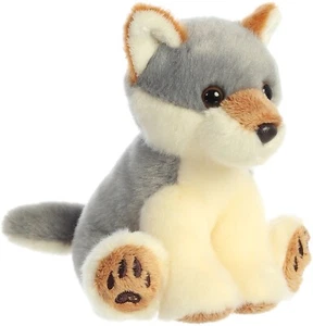 Aurora - - 5" Lil Wiley Wolf Snuggly Stuffed Animal - Picture 1 of 4