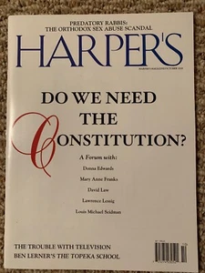HARPER'S MAGAZINE Oct 2019 Do We Need The Constitution? Forum PREDATORY RABBIS - Imagen 1 de 3