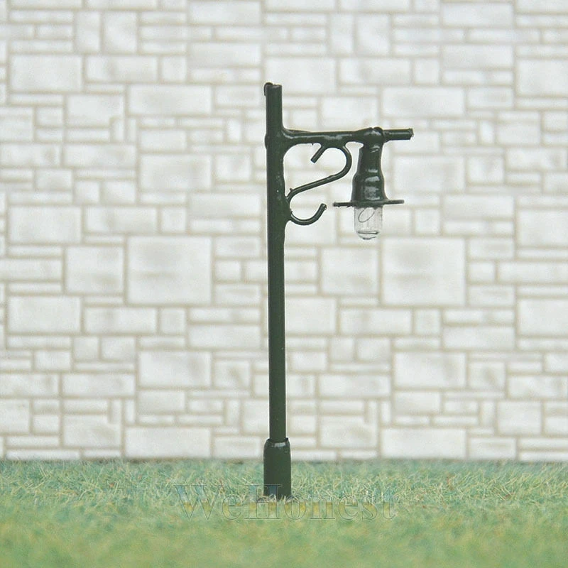 5 x N scale street lights railroad lamp posts model train lamps 12V bulb #R345BG - Image 1 of 1