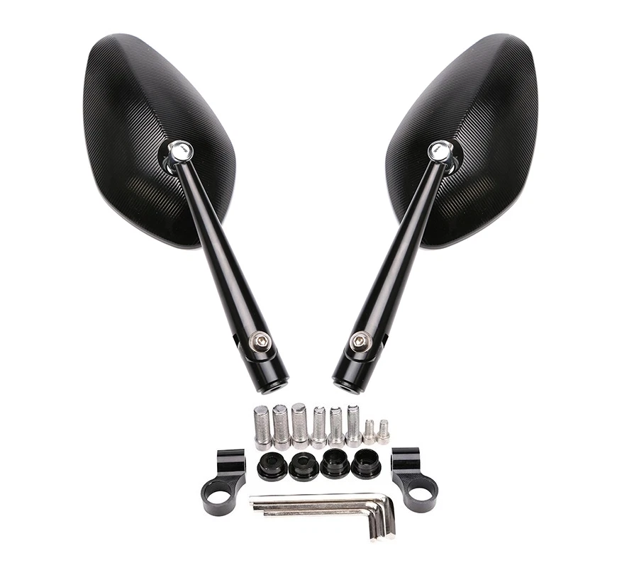 Rétroviseur moto CNC Alu Honda Yamaha Kawasaki Suzuki Triumph Bmw Ducati - Photo 1/1