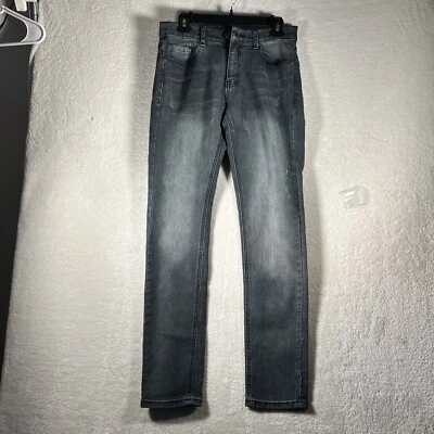 US ICON Skinny Jeans Womens Size 30 Gray Mid Rise Long Inseam Stretchy Denim - Image 1 of 4