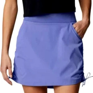 COLUMBIA WOMAN'S SMALL PURPLE LOTUS SKORT, RUCHED, 2 POCKETS, UPF 50 OMNI-SHADE - Picture 1 of 19