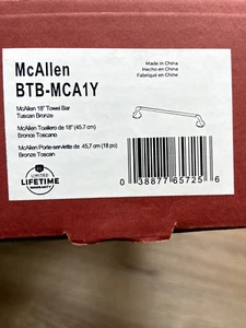 Pfister BTB-MCA1Y McAllen 18" Towel Bar, Tuscan Bronze READ - Picture 1 of 3