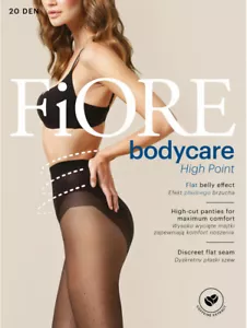 MEDIAS DE VIENTRE PLANAS FIORE BODYCARE DE PUNTO ALTO 20 DEN PUNTOS DE LUZ NEGRAS TALLAS 2 Y 4 - Imagen 1 de 6