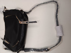 Urban Expressions Lg Hobo Bag Black Pebble Vegan Leather Gold Tone Hardware Nwt