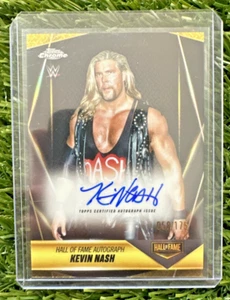 2025 Topps WWE Cromo Kevin NASH Salón de la Fama Refractor en Tarjeta Automático/175 - Imagen 1 de 2