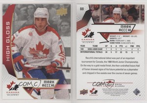 2019 Upper Deck Team Canada Juniors High Gloss /25 Mark Recchi #88 HOF