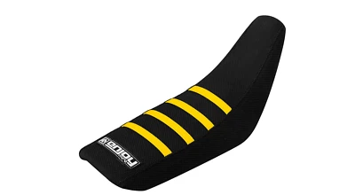 2000-2018 SUZUKI RM 65   Drz 110  Gripper Seat Cover  Blk/Yell  RIBS #71 - Image 1 of 4