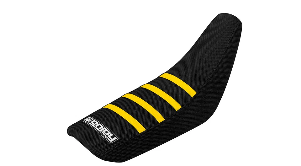2000 - 2018 铃木 RM 65 Drz 110 握把座椅套 Blk/Yell RIBS #71 — 第 1/4 张图片