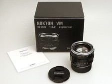 Voigtländer Objektiv Nokton 40 mm 1:1.2 aspherical VM in schwarz für Leica M