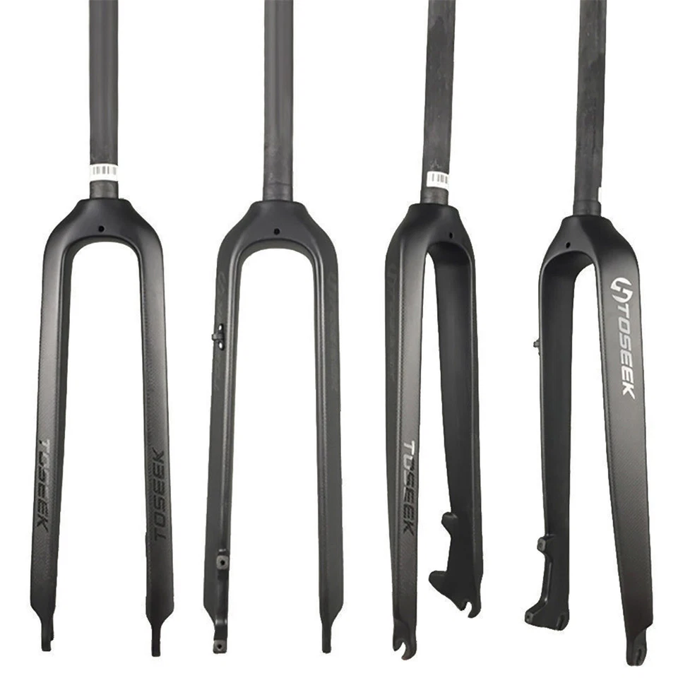 Hot Carbon Fiber MTB Bike Straight Rigid Fork 1-1/8" 26/27.5/29 Disc Brake Fork - Image 1 of 4