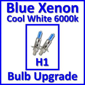 Cool White 6000K Xenon Headlight Bulbs Main Dip Beam or Fog H1 55W (x2) - Picture 1 of 1
