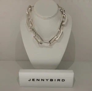 Collana Jenny Bird Mega Link argento nuova con etichetta - Foto 1 di 4
