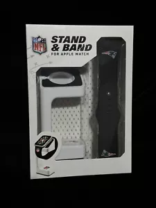 NFL New England Patriots APPLE WATCH STAND & BAND (38mm / 42mm) - New - Zdjęcie 1 z 2