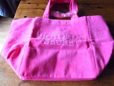 Новый Ltd издание Victoria's Secret розовый махровой ткани пляжная сумка с короткими ручками выходные сумка - Изображение 1 из 4