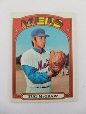 TUG MCGRAW 1972 TOPPS BASEBALL CARD #163 NEW YORK METS