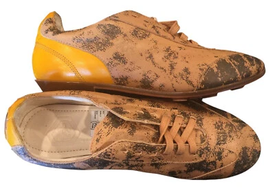 Limited Edition Hand Made Puma Van Slobbe Made In Italy Leather Sneakers US 5 - Image 1 of 4