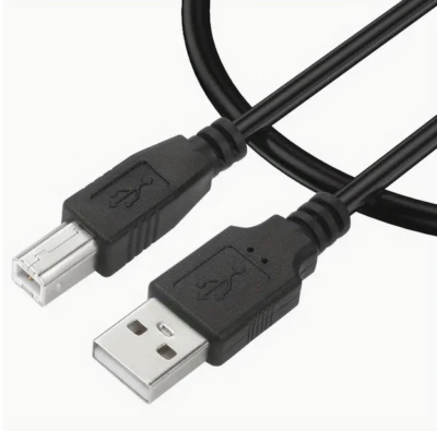 New 1.5m 4.9ft USB Type A Plug To B Printer Computer Print Cable Cord Plug Lead - Image 1 of 4