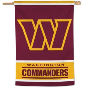 WASHINGTON COMMANDERS (28" X 40"), HOUSE FLAG FROM WINCRAFT - Picture 1 of 2