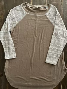 Women’s Size Medium P & Rose 3/4 Sleeve Western Shirt Top - Picture 1 of 1