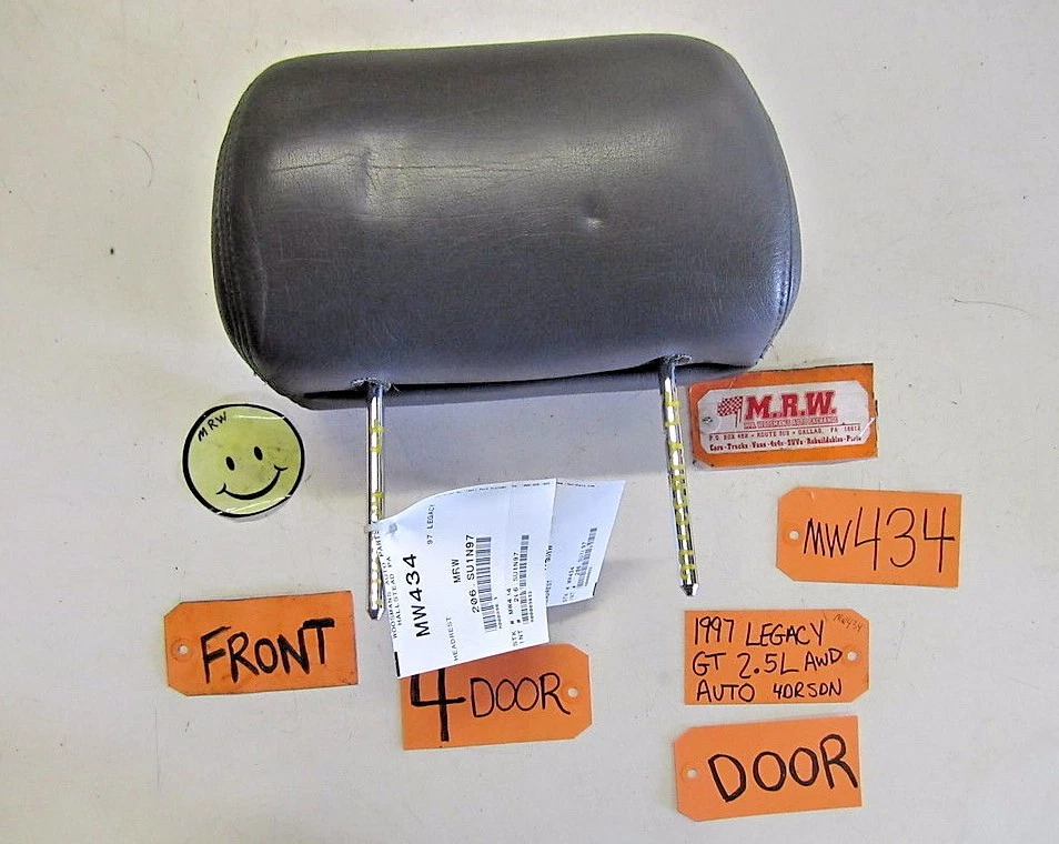 REPOSACABEZAS REPOSACABEZAS CONDUCTOR PASAJERO ASIENTO DELANTERO CUERO COCHE para 97 SUBARU LEGACY Foto 1 de 1