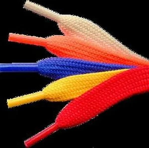 NUEVO 36 PULGADAS DE ANCHO CORDONES ZAPATOS COLORES ENCAJE PATINETA VOLEIBOL PORRISTA SM - Imagen 1 de 20