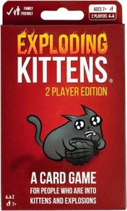 "Exploding Kittens" 2 Player Edition Card Game - Picture 1 of 4