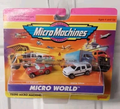 Micro Machines Micro World '54 Ferrari 250mm/ Chevy Tahoe 2 Pack - Image 1 of 4