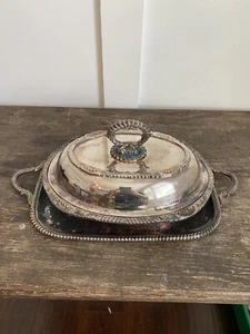 Vintage EGW&S EPNS Silver Plated Square Grape Pattern Platter 04412/9 +More 2/52 - Picture 1 of 12