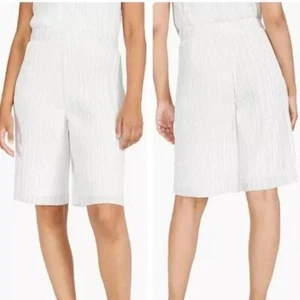 MSRP $60 Alfani Pleated High-Rise Shorts Size L NWOT - Picture 1 of 3