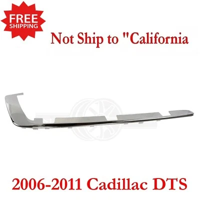 Nueva moldura de parachoques trasero derecha, moldura de parachoques cromada para Cadillac DTS 2006-2011 Foto 1 de 4