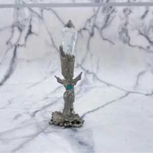Vintage Comstock Pewter Fantasy Sword Figure with Crystal - Picture 1 of 7