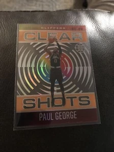 2020-21 Panini Illusions Clear Shots Paul George Los Angeles Clippers #13 - Picture 1 of 4