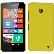 Hard for Nokia Lumia 630 Case Yellow Rubberised +2 Protector