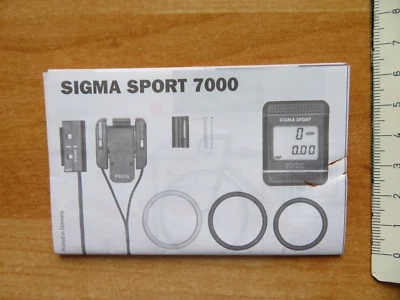 Beschreibung Anbauanleitung Installationsbeschreibung für SIGMA SPORT 7000 - Image 1 of 4