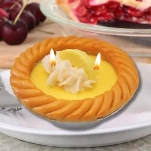 Cafe Delights Lemon Meringue Pie Scented Soy Wax Candle - Picture 1 of 10