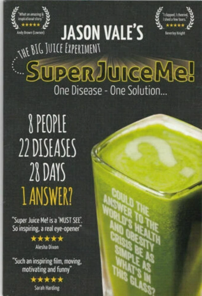 Jason Vale's Super Juice Me! 28 Day Plan DVD Documentary  (2015) - Image 1 of 1