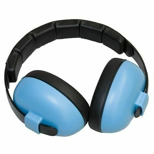 Baby Banz EM009 Plastic Hearing Protection Earmuffs for Infants - Blue