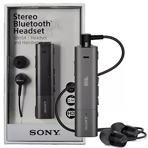 Sony SBH54 NFC Stereo Bluetooth HD Voce Cancellazione Rumore Cuffie FM Handset - Foto 1 di 9