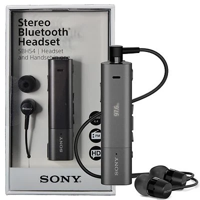 Sony SBH54 NFC Estéreo Bluetooth HD Voz Cancelación de Ruido Auriculares FM Foto 1 de 4