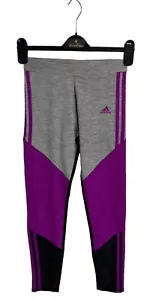 Adidas Girl's Colorblock Pull-On Stretch Skinny Active Leggings Size L - Picture 1 of 11
