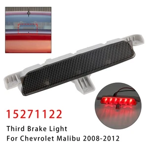 Rear High Mount Third Brake Light Lamp For Chevrolet Malibu 2008-2012 Black A16 - Picture 1 of 13