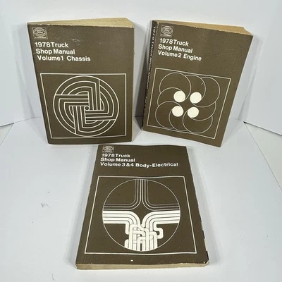 1978 年福特 C L & F 系列 F100 F250 F350 卡车店维修手册套装 — 第 1/4 张图片
