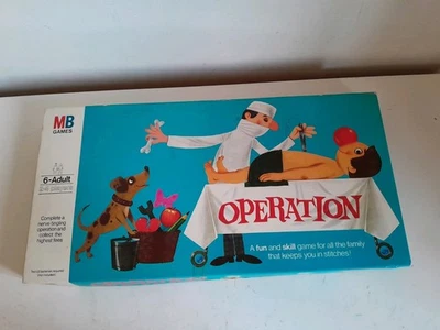 Vintage 70,s MB Games Operation  Incomplete Not Working Spares Or Repairs - Image 1 of 4