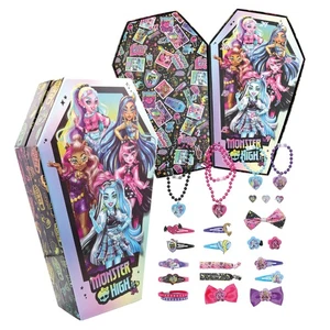 Joytoy Monster High Adventskalender mit Schmuck und Haarschmuck - 21x7x34 cm - Picture 1 of 9