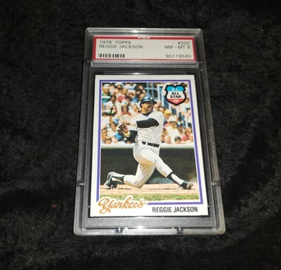 Reggie Jackson 1978 Topps #200 PSA 8 Foto 1 de 2