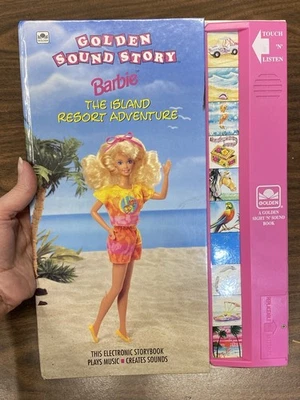 Barbie The Island Resort Adventure Golden Sound Story Book TESTED WORKS Foto 1 de 4