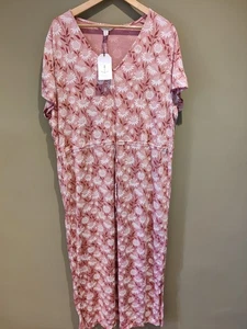 Seasalt Cornwall Women's Chy Ryn Floral Maxi Dress Rose Pink Size 22 RRP £ 67 - Picture 1 of 5